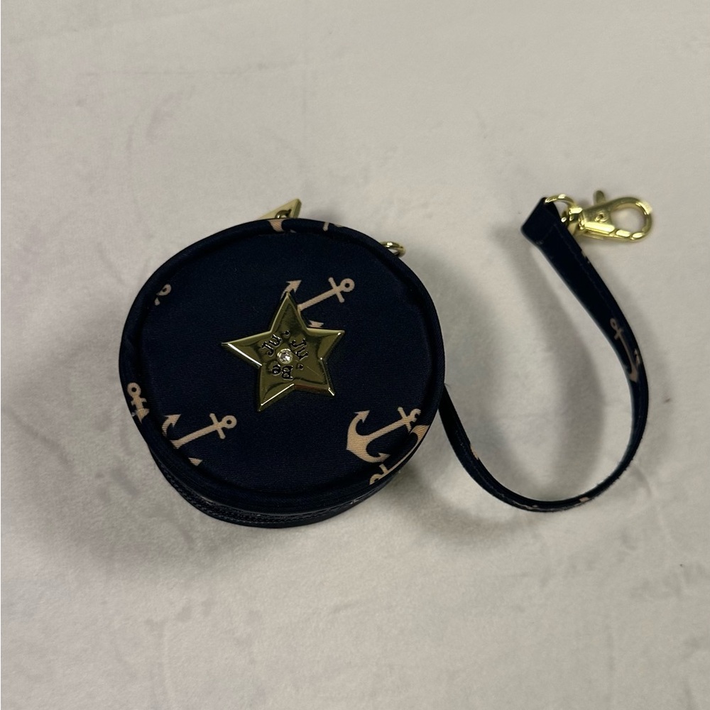 Navy Blue Anchor Print Paci pod